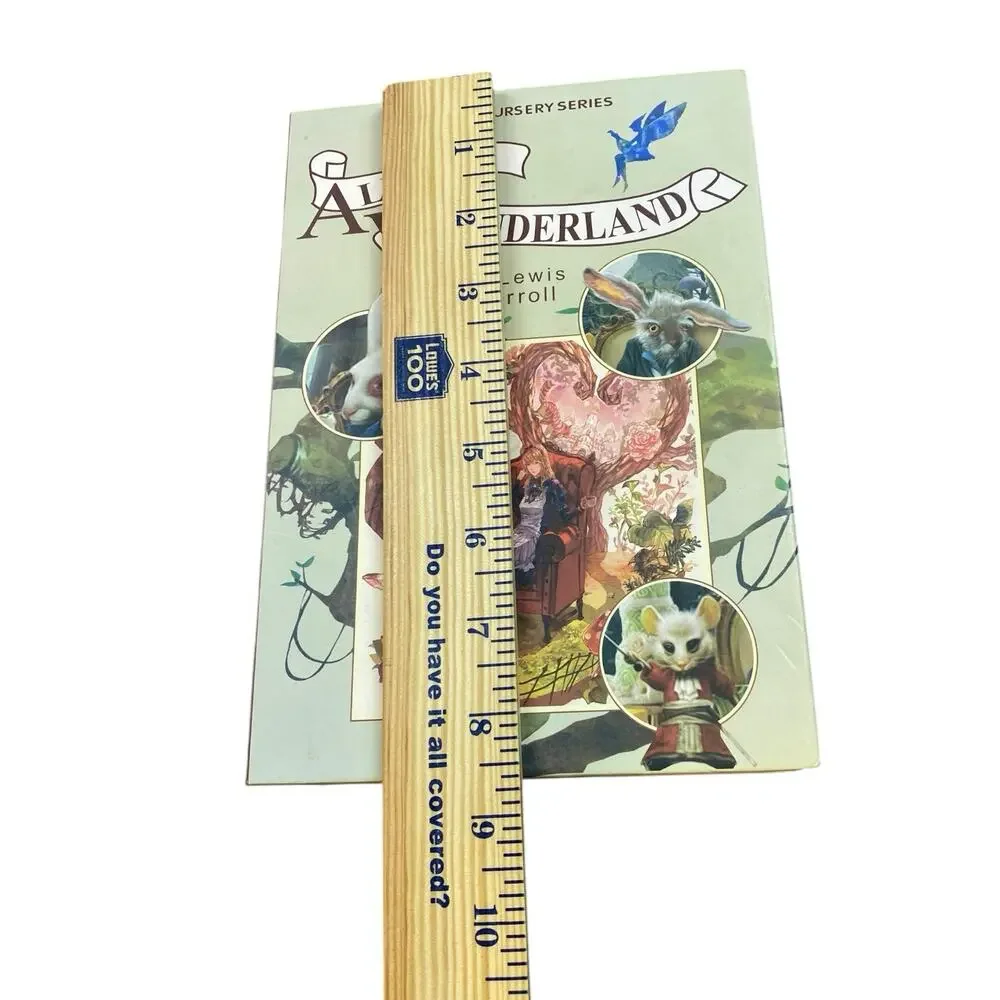 Diversion Book Safe Key Lock Secret Hidden Metal Lock Box Money Alice In Wonderl